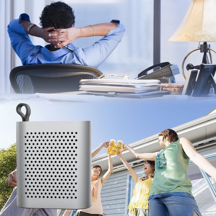 YIDA BS01 Mini Bluetooth Wireless Speaker 3D Surround Metal Handsfree Speakerphone 500mAh Battery Compatible with... N4
