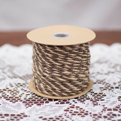 2 Pack-Bakers Twine, Twisted Jute Yarn, 50 Yards, Natural & Brown