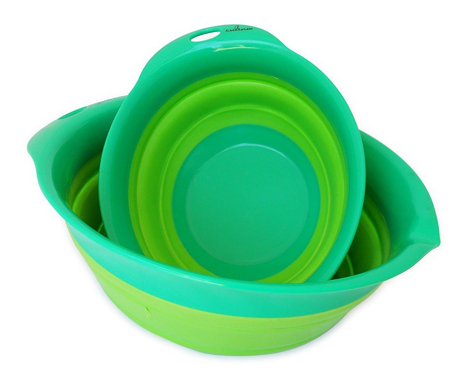 Culina Collapsible Mixing Bowl Set of 2 (small & medium), 8" and 9 1/2"