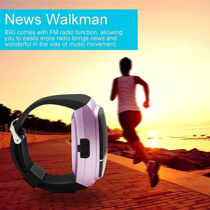 Svpro Wireless Bluetooth Speaker Watch,Intelligent Bracelet with Music Player,Hands-free call,Self-timer,Supporting... N33