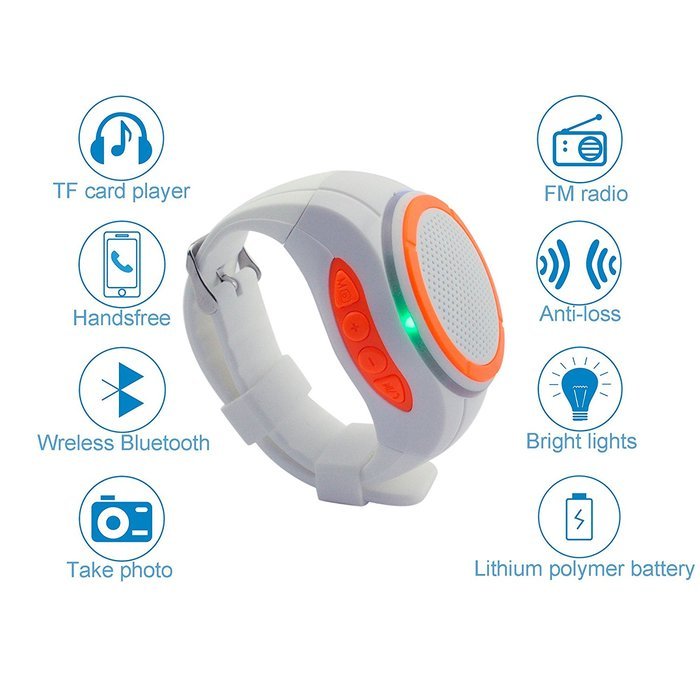 Svpro Wireless Bluetooth Speaker Watch,Intelligent Bracelet with Music Player,Hands-free call,Self-timer,Supporting... N44