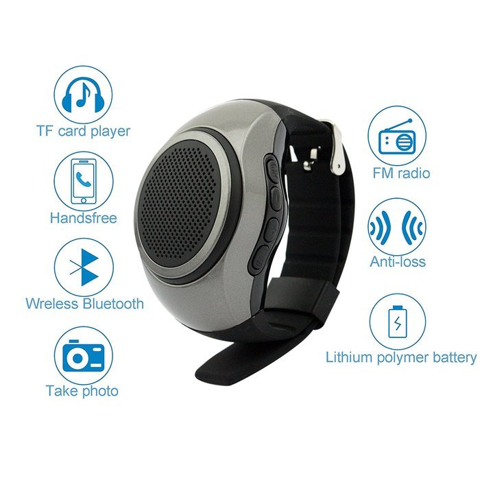 Svpro Wireless Bluetooth Speaker Watch,Intelligent Bracelet with Music Player,Hands-free call,Self-timer,Supporting... N51