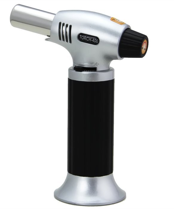 IBAMA Creme Brulee Culinary Torch Butane Gas Refillable Blow Torch Lighter with Chef Safety Lock Adjustable Flame... N2