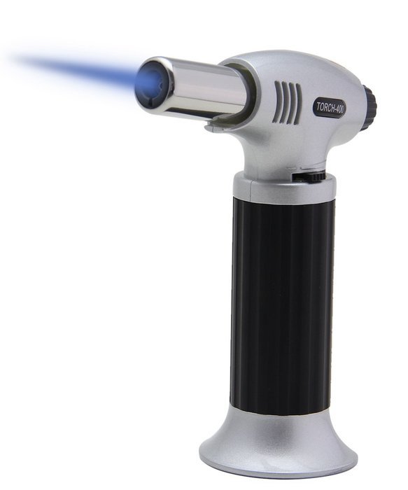 IBAMA Creme Brulee Culinary Torch Butane Gas Refillable Blow Torch Lighter with Chef Safety Lock Adjustable Flame... N3