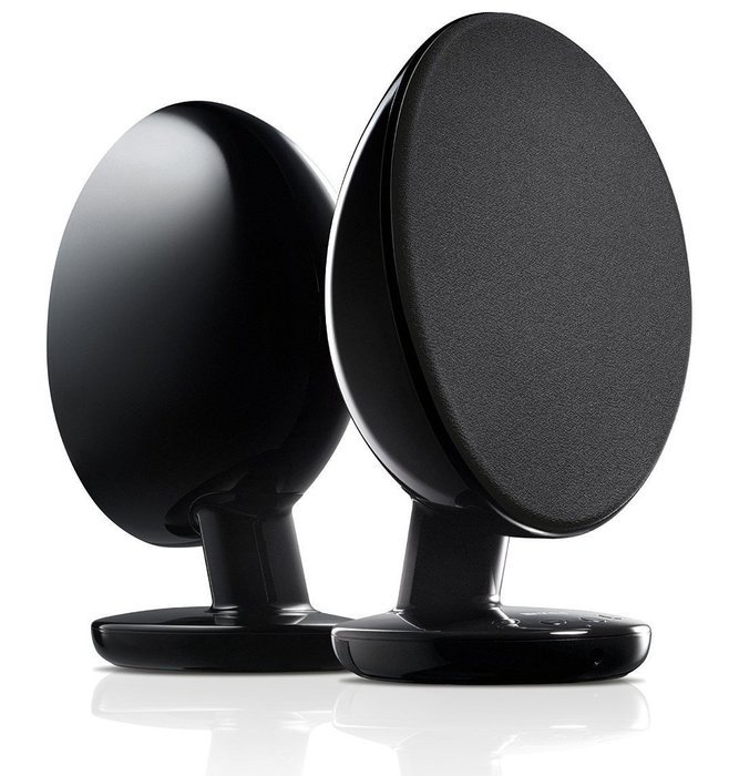 KEF EGG Digital Hi-Fi Speaker System - Gloss Black (Pair)
