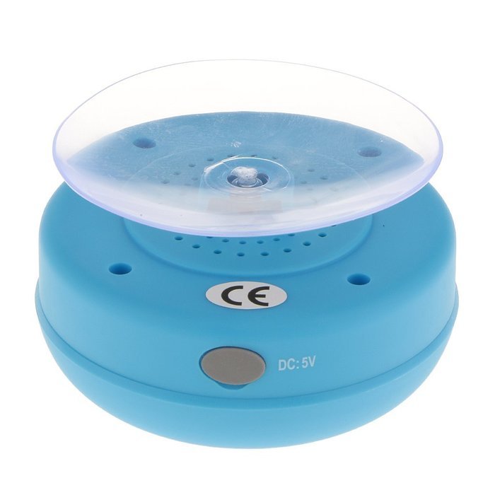 Blue Waterproof Handfree Wireless Bluetooth Suction Mini Speaker Sound Box Shower Car Audio Player N2
