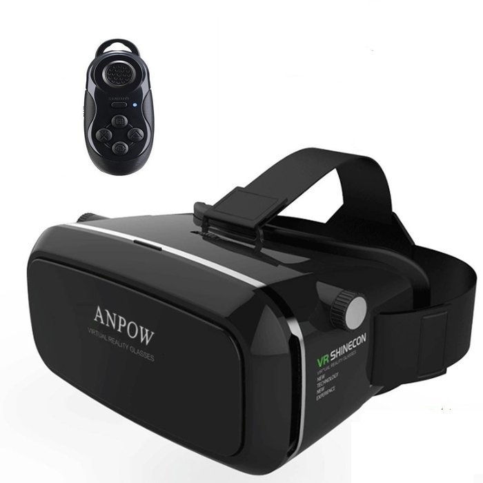 Anpow 3D VR Glasses,VR Headset,Virtual Reality Headset with Ajustable Lens for iPhone 5 5s 6 plus Android Samsung...