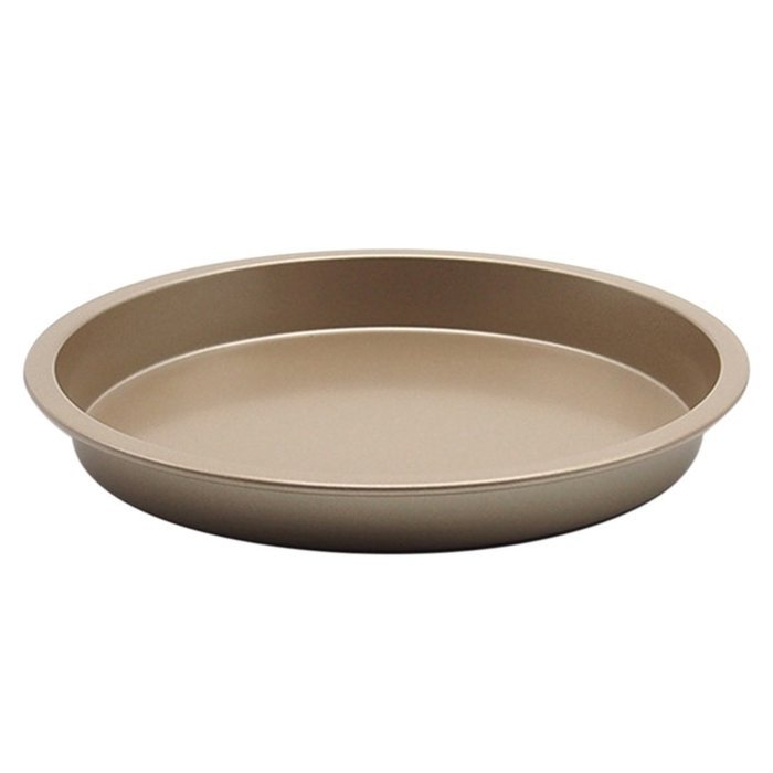 Bakeware, Yamix NonStick Baking Pan Cookie Sheet Plate Pizza Pan Tray Bakeware Round Carbon Steel 6" - Gold N2