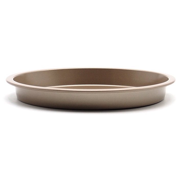 Bakeware, Yamix NonStick Baking Pan Cookie Sheet Plate Pizza Pan Tray Bakeware Round Carbon Steel 6" - Gold N3