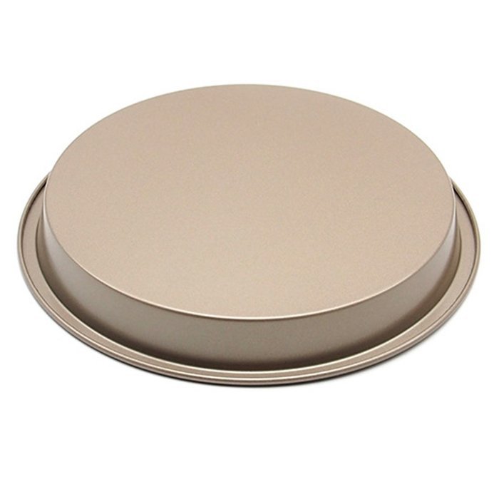 Bakeware, Yamix NonStick Baking Pan Cookie Sheet Plate Pizza Pan Tray Bakeware Round Carbon Steel 6" - Gold N4