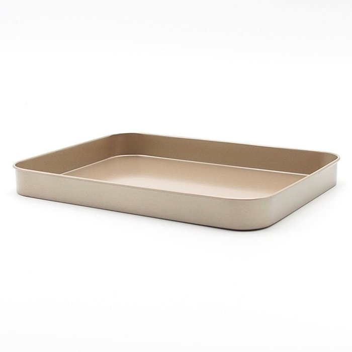 Bakeware, Yamix NonStick Baking Pan Cookie Sheet Plate Pizza Pan Tray Bakeware Round Carbon Steel 6" - Gold N10
