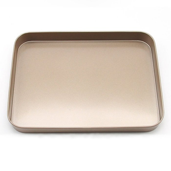 Bakeware, Yamix NonStick Baking Pan Cookie Sheet Plate Pizza Pan Tray Bakeware Round Carbon Steel 6" - Gold N12