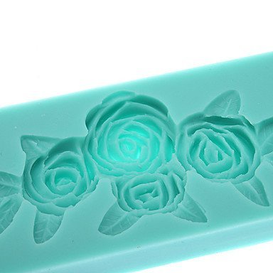 Party Supplies 3D Rose Branch Shaped Silicone Cookie & Biscuit Mold N2