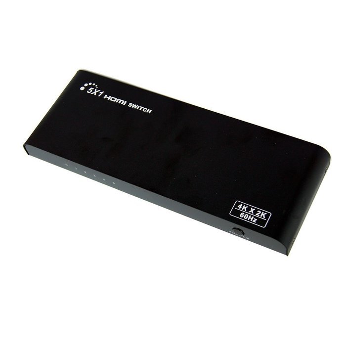 E-SDS UHD 4K@60Hz HDMI Switch ,5x1 HDMI Switch with IR Wireless Remote, Auto EDID, HDMI 2.0, HDCP 2.2, and RS232 N5