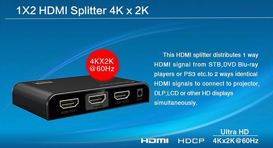 E-SDS UHD 4K@60Hz HDMI Switch ,5x1 HDMI Switch with IR Wireless Remote, Auto EDID, HDMI 2.0, HDCP 2.2, and RS232 N23