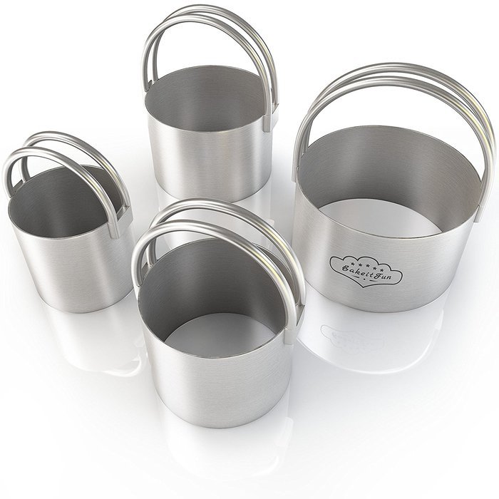 BakeitFun Biscuit Cutter | 100% Stainless Steel Cookie Cutter in 4 Sizes | Keep The Smile On Your Kids' Faces... N7