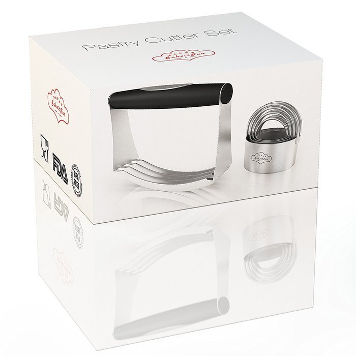 BakeitFun Biscuit Cutter | 100% Stainless Steel Cookie Cutter in 4 Sizes | Keep The Smile On Your Kids' Faces... N8
