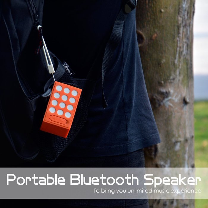 IPX5 Waterproof Bluetooth Speaker, J&L Mini Sports Wireless Speaker, Hands Free Calling with Selfie Function N4