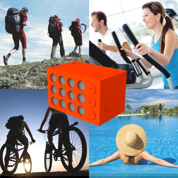 IPX5 Waterproof Bluetooth Speaker, J&L Mini Sports Wireless Speaker, Hands Free Calling with Selfie Function N5