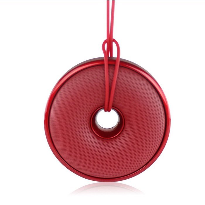 Silentrees Wireless Portable Woofer with SD/TF Card Function Bluetooth Speakers,Red