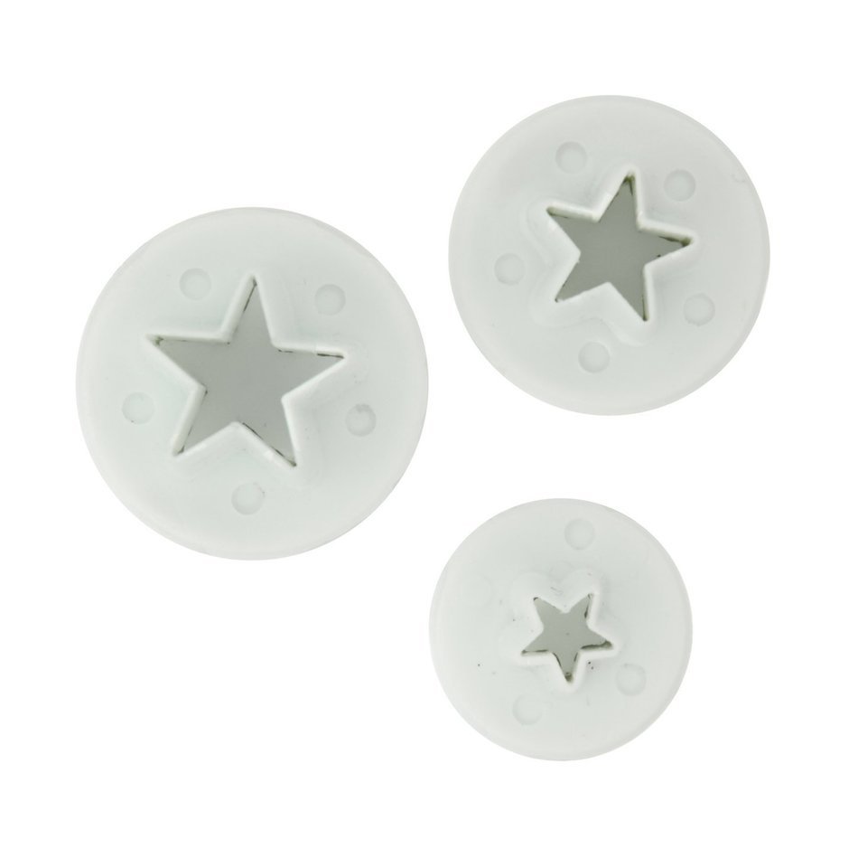 Fox Run Brands 67006 3-Piece Holly Leaf Fondant Plunger Cutter Set N2