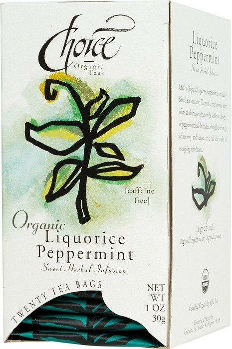 Choice Organic Mango Ceylon Tea with Vanilla, 20 Count Box N6