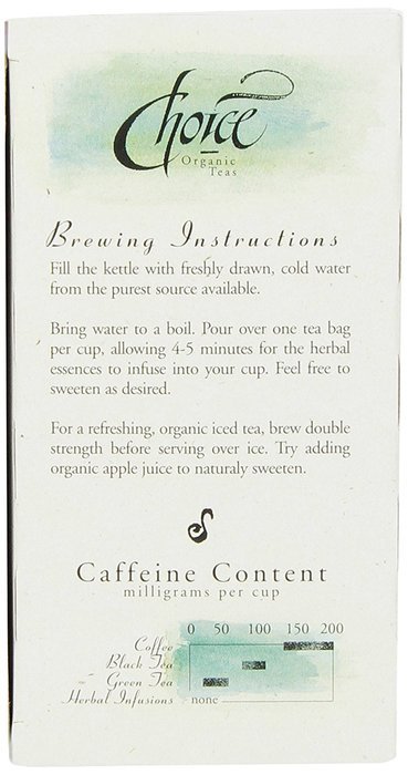 Choice Organic Mango Ceylon Tea with Vanilla, 20 Count Box N8