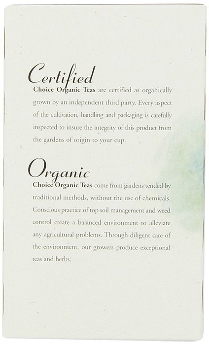 Choice Organic Mango Ceylon Tea with Vanilla, 20 Count Box N9