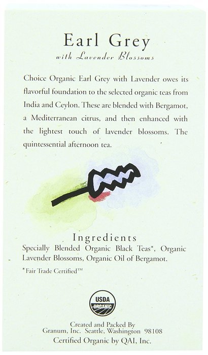 Choice Organic Mango Ceylon Tea with Vanilla, 20 Count Box N24