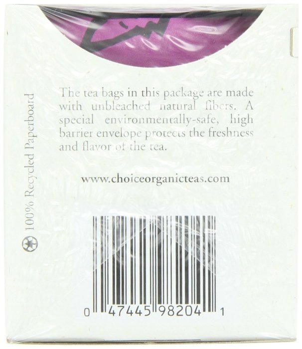 Choice Organic Mango Ceylon Tea with Vanilla, 20 Count Box N39