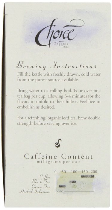 Choice Organic Mango Ceylon Tea with Vanilla, 20 Count Box N58
