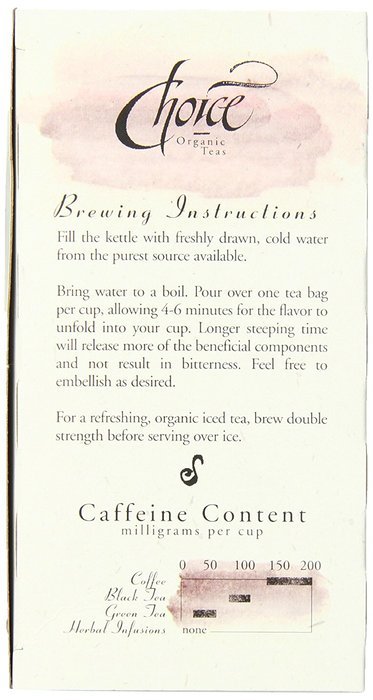 Choice Organic Mango Ceylon Tea with Vanilla, 20 Count Box N83