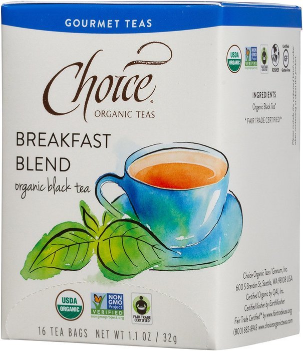 Choice Organic Mango Ceylon Tea with Vanilla, 20 Count Box N86