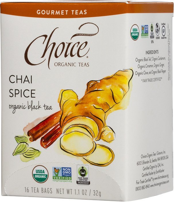 Choice Organic Mango Ceylon Tea with Vanilla, 20 Count Box N87
