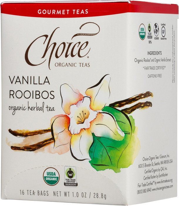 Choice Organic Mango Ceylon Tea with Vanilla, 20 Count Box N98