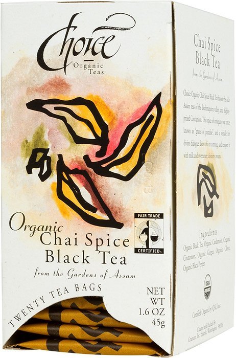Choice Organic Mango Ceylon Tea with Vanilla, 20 Count Box N103