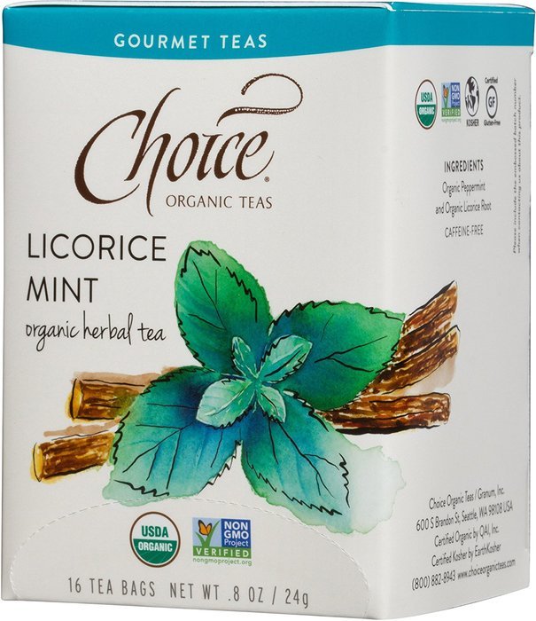 Choice Organic Mango Ceylon Tea with Vanilla, 20 Count Box N105
