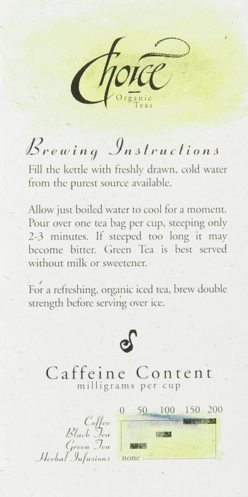 Choice Organic Mango Ceylon Tea with Vanilla, 20 Count Box N114