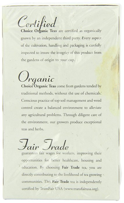 Choice Organic Mango Ceylon Tea with Vanilla, 20 Count Box N127