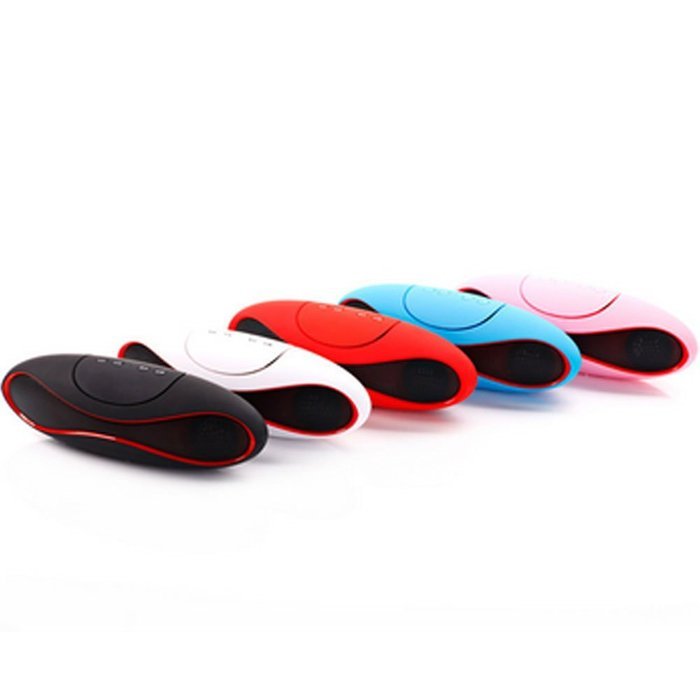 Aolyty Portable Mini Rugby Shape Wireless Bluetooth Speaker with Microphone Support FM & TF Card Music Play Black N14