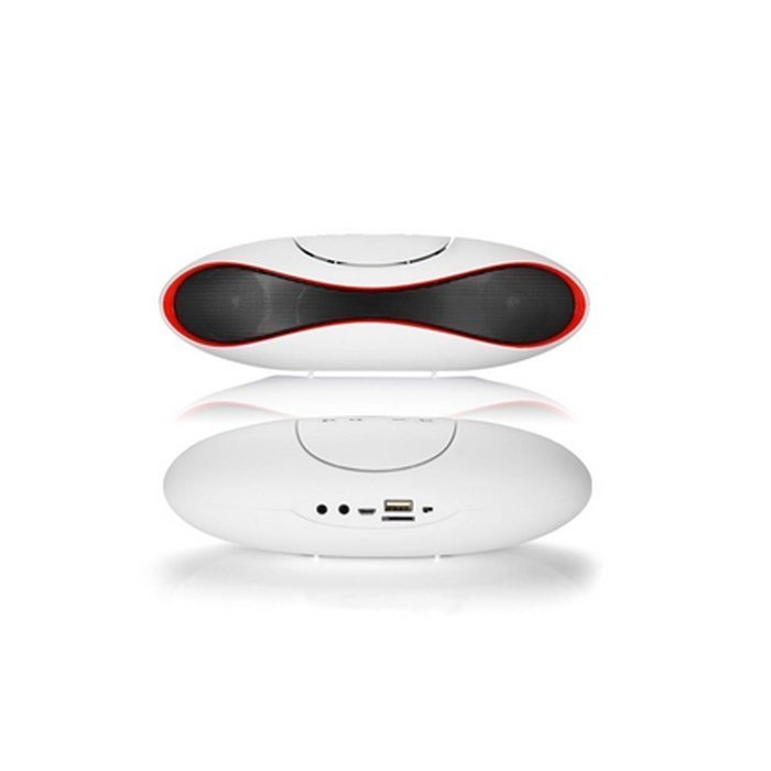 Aolyty Portable Mini Rugby Shape Wireless Bluetooth Speaker with Microphone Support FM & TF Card Music Play Black N22