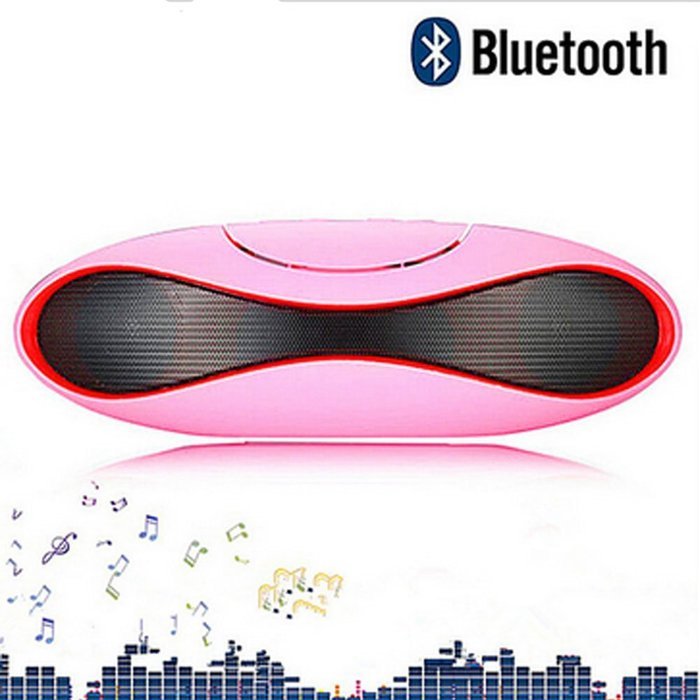 Aolyty Portable Mini Rugby Shape Wireless Bluetooth Speaker with Microphone Support FM & TF Card Music Play Black N25