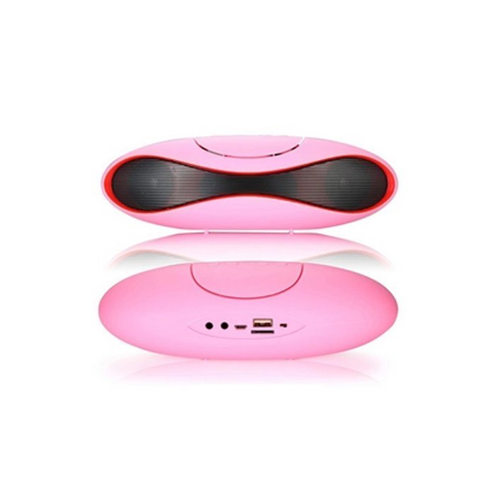 Aolyty Portable Mini Rugby Shape Wireless Bluetooth Speaker with Microphone Support FM & TF Card Music Play Black N26
