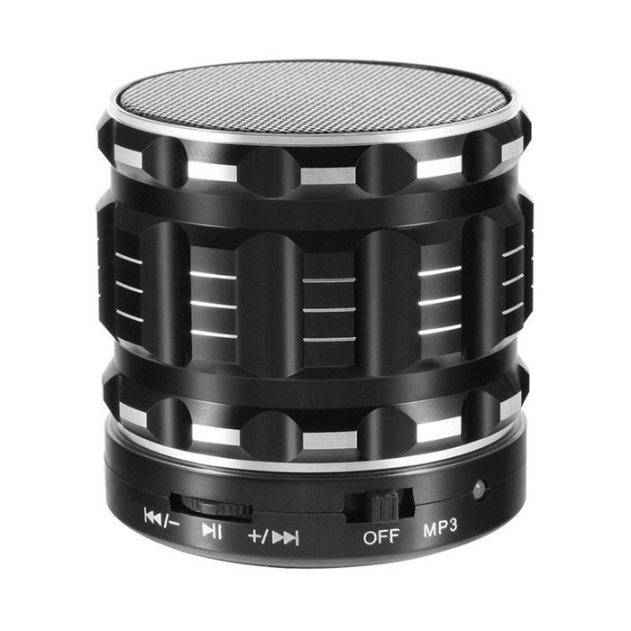 ANRANK BS64790AK Portable Mini Super Bass Stereo Bluetooth Speakers Metal Steel Wireless Audio Player With Mic... N10