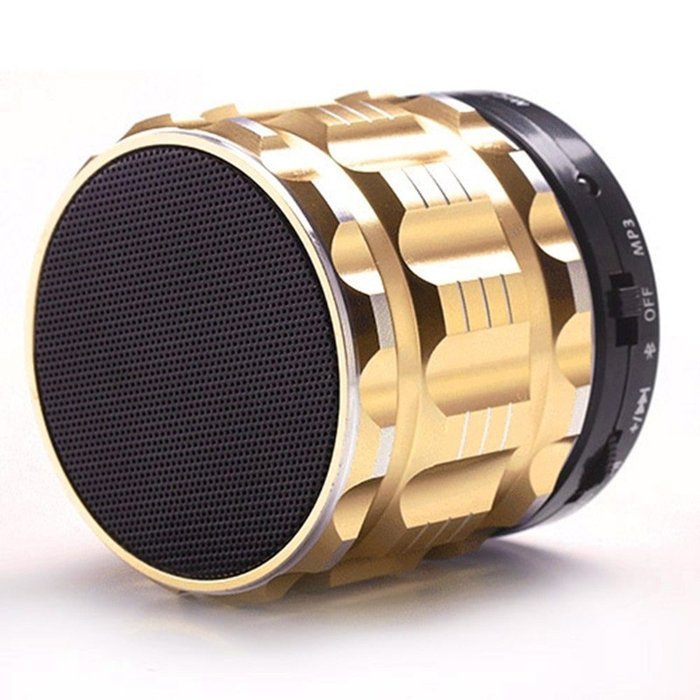 ANRANK BS64790AK Portable Mini Super Bass Stereo Bluetooth Speakers Metal Steel Wireless Audio Player With Mic... N15