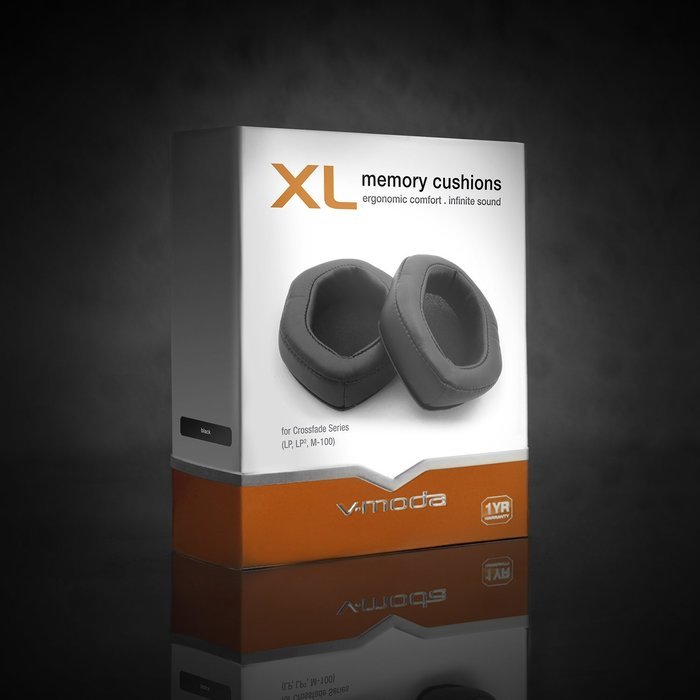 V-MODA XL Memory Cushions for Over-Ear Headphones (Black) N2