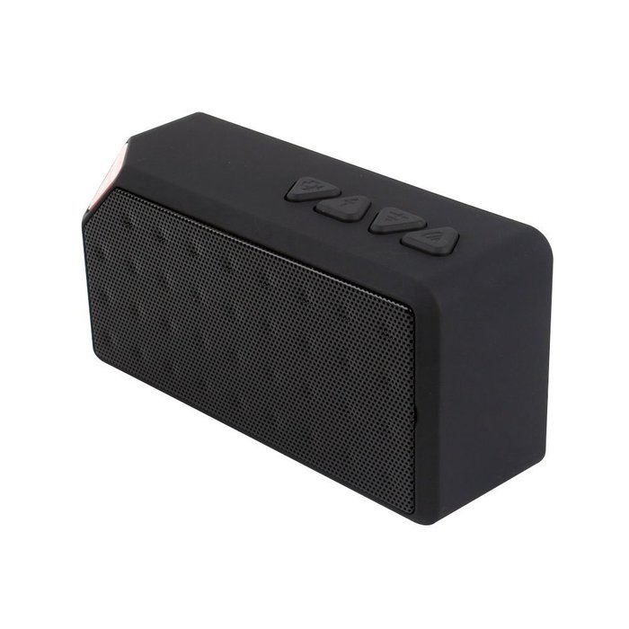 Hannuo Portable Wireless Bluetooth Mini FM SD USB Flash Drive Mic Bass Speaker (Red) N8