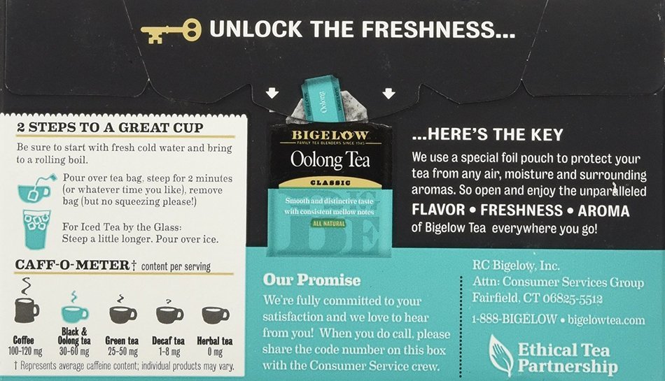 Bigelow Oolong Tea Classic 20 Count N2