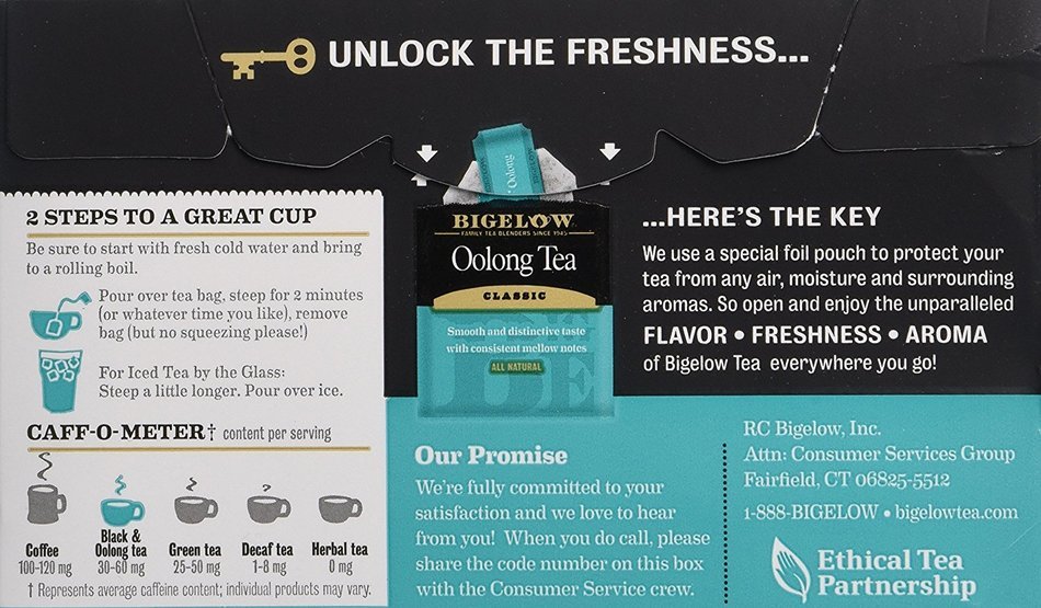 Bigelow Oolong Tea Classic 20 Count N7