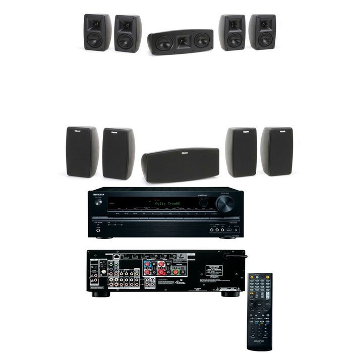 Klipsch Quintet V(5) Home Theater System-Onkyo TX-NR535 5.2